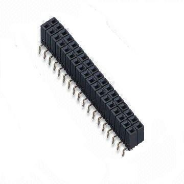 2.54mm Female Header Dual Row BottomEntry Type