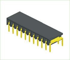 2,54 mm sideindgangstype hun-header